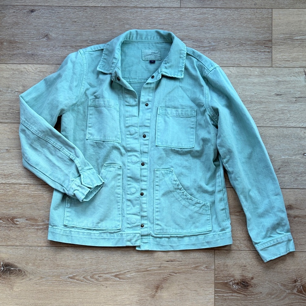 Universal Thread Mint Green Denim Jacket - image 1